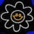 Neon Lamp – Smiley Bloem – Incl. Ophanghaakjes – Neon Sign – Neon Verlichting – Neon Led Lamp – Wandlamp