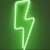 Neon Lamp Verlichting – Bliksem Groen Vormige – Nachtlampje – Sfeerverlichting – Wandlamp