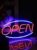 Neon verlichting open groot – Open – Open groot – Neon wandlamp – Neon ligt – Led – Sfeerverlichting – Neonlicht – Neon lamp – Neonverlichting – Neon verlichting – Tafellampen -…