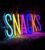 Neon verlichting snacks – Snack – Letters – Neon wandlamp – Professionele verlichting – Neon ligt – Sfeerverlichting – Neonlicht – Neon lamp – Neonverlichting – Neon verlichting…