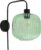 Olucia Charlois – Retro Wandlamp – Glas/Metaal – Groen;Zwart