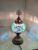Oosterse Glans – Handgemaakte Mozaïeklamp – Tafellamp Ø25cm -Blauw/Roze