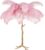 Palmboom Tafellamp Roze – Binnen Lamp – Nachtlamp – Decoratie Verlichting – Fluffy Veren Table Lamp – Sfeermaker