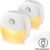 Peerlights® – LED Nachtlampje draadloos – Dimbare Nachtlampjes met Bewegingsensor – Nachtlampje Babykamer – Nacht Lamp – Kinderen & Baby – Warm licht – 2 stuks