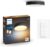 Philips Hue Enrave plafondlamp – warm tot koelwit licht – zwart – 26cm – 1 dimmer switch