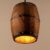 Polaza® Wijn Ton Lamp – Wood Wine Barrel Hanglamp – Lampenkap – Amerikaanse Country Loft Wood Hanging Armatuur Plafondlamp – E27 Licht voor Cafe Living Eetkamer