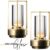 Precision Glow – Tafellamp Oplaadbaar – Set van 2 – Sfeerverlichting – Dimbaar – Nachtlamp – Draadloos – Goud