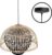 PTMD Mykel Hanglamp – 61 x 61 x 46 cm – Bamboe – Créme