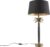 QAZQA areka – Art Deco Tafellamp met kap – 1 lichts – H 705 mm – Zwart – Woonkamer | Slaapkamer