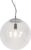 QAZQA ball – Moderne Hanglamp – 1 lichts – H 1400 mm – Chroom – Woonkamer | Slaapkamer | Keuken