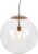 QAZQA ball – Moderne Hanglamp – 1 lichts – Ø 500 mm – Koper – Woonkamer | Slaapkamer | Keuken