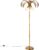 QAZQA botanica – Retro Vloerlamp | Staande Lamp – 2 lichts – H 1560 mm – Goud/messing – Woonkamer | Slaapkamer | Keuken