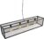 QAZQA cage_mesh – Industriele Hanglamp eettafel voor boven de eettafel | in eetkamer – 4 lichts – L 118 cm – Zwart – Industrieel – Woonkamer | Slaapkamer | Keuken