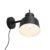 QAZQA chappie – Retro Wandlamp voor binnen – 1 lichts – L 260 mm – Zwart – Woonkamer | Slaapkamer | Keuken