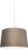 QAZQA combi – Moderne Hanglamp met kap – 1 lichts – Ø 450 mm – Taupe – Woonkamer | Slaapkamer | Keuken