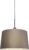 QAZQA Combi – Moderne Hanglamp met kap – 1 lichts – Ø 450 mm – Taupe – Woonkamer | Slaapkamer | Keuken