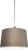 QAZQA Combi – Moderne Hanglamp met kap – 1 lichts – Ø 450 mm – Taupe – Woonkamer