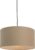 QAZQA combi – Moderne Hanglamp met kap – 1 lichts – Ø 500 mm – Beige – Woonkamer | Slaapkamer | Keuken