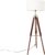 QAZQA cortin stof – Industriele Tripod | driepoot vloerlamp | Staande Lamp – 1 lichts – H 166 cm – Bruin – Industrieel – Woonkamer | Slaapkamer | Keuken