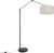 QAZQA editor stof – Design Vloerlamp | Staande Lamp met kap – 1 lichts – H 190.8 cm – Zwart – Woonkamer | Slaapkamer | Keuken