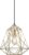 QAZQA framework – Moderne Hanglamp – 1 lichts – H 1350 mm – Goud/messing – Woonkamer | Slaapkamer | Keuken