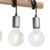 QAZQA gallow – Industriele Plafondlamp – 3 lichts – L 40 cm – Staal – Industrieel – Woonkamer | Slaapkamer | Keuken