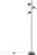 QAZQA jim – Industriele Vloerlamp | Staande Lamp – 3 lichts – H 160 cm – Zwart – Industrieel – Woonkamer | Slaapkamer | Keuken