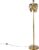 QAZQA linden – Klassieke Vloerlamp | Staande Lamp – 1 lichts – H 146 cm – Goud/messing – Woonkamer | Slaapkamer | Keuken