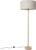 QAZQA mels – Landelijke Vloerlamp | Staande Lamp met kap – 1 lichts – H 153 cm – Naturel – Woonkamer | Slaapkamer