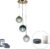 QAZQA pallon – Art Deco Dimbare LED Smart Hanglamp incl. wifi met Dimmer – 3 lichts – Ø 45 cm – Naturel – Woonkamer | Slaapkamer | Keuken