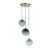 QAZQA pallon – Art Deco Hanglamp – 3 lichts – Ø 450 mm – Messing – Woonkamer | Slaapkamer