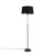 QAZQA parte fl – Klassieke Vloerlamp | Staande Lamp – 1 lichts – H 1730 mm – Zwart – Woonkamer | Slaapkamer | Keuken