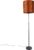 QAZQA parte – Moderne Vloerlamp | Staande Lamp met kap – 1 lichts – H 191 cm – Oranje – Woonkamer | Slaapkamer