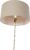 QAZQA parte stof – Design Vloerlamp | Staande Lamp met kap – 1 lichts – H 173 cm – Goud/messing – Woonkamer | Slaapkamer | Keuken