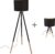 QAZQA pip – Moderne Tripod | driepoot vloerlamp | Staande Lamp – 1 lichts – H 560 mm – Zwart – Woonkamer | Slaapkamer | Keuken