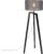 QAZQA puros – Moderne Tripod | driepoot vloerlamp | Staande Lamp – 1 lichts – H 1450 mm – Donkergrijs – Woonkamer | Slaapkamer | Keuken