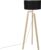 QAZQA puros – Moderne Tripod | driepoot vloerlamp | Staande Lamp – 1 lichts – H 1450 mm – Zwart – Slaapkamer