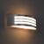 QAZQA sapphire wl – Moderne Wandlamp voor buiten – 1 lichts – D 90 mm – Staal – Buitenverlichting