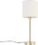 QAZQA simplo boucle – Design Tafellamp met kap – 1 lichts – H 55.5 cm – Goud/messing – Woonkamer | Slaapkamer | Keuken