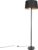 QAZQA simplo – Moderne Vloerlamp | Staande Lamp met kap – 1 lichts – H 1690 mm – Zwart – Woonkamer | Slaapkamer