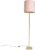 QAZQA simplo – Moderne Vloerlamp | Staande Lamp met kap – 1 lichts – H 1840 mm – Roze – Woonkamer | Slaapkamer