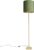 QAZQA simplo – Moderne Vloerlamp | Staande Lamp met kap – 1 lichts – H 1840 mm – Groen – Woonkamer | Slaapkamer