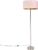 QAZQA simplo – Vloerlamp | Staande Lamp met kap – 1 lichts – H 169 cm – Roze – Woonkamer | Slaapkamer