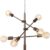 QAZQA sydney – Industriele Hanglamp – 6 lichts – L 78 cm – Brons – Industrieel – Woonkamer | Slaapkamer | Keuken