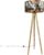 QAZQA tripod_classic – Klassieke Tripod | driepoot vloerlamp | Staande Lamp – 1 lichts – H 136 cm – Bloemen print – Woonkamer | Slaapkamer