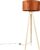 QAZQA tripod_classic – Landelijke Tripod | driepoot vloerlamp | Staande Lamp – 1 lichts – H 136 cm – Oranje – Woonkamer | Slaapkamer | Keuken