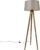 QAZQA tripod_classic – Landelijke Tripod | driepoot vloerlamp | Staande Lamp – 1 lichts – H 136 cm – Taupe – Woonkamer | Slaapkamer