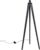 QAZQA tripod_classic – Landelijke Tripod | driepoot vloerlamp | Staande Lamp – 1 lichts – H 1150 mm – Zwart – Woonkamer | Slaapkamer | Keuken