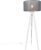 QAZQA tripod_classic – Moderne Tripod | driepoot vloerlamp | Staande Lamp – 1 lichts – H 136 cm – Grijs – Woonkamer | Slaapkamer