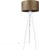 QAZQA tripod_classic – Moderne Tripod | driepoot vloerlamp | Staande Lamp – 1 lichts – H 136 cm – Bruin – Woonkamer | Slaapkamer